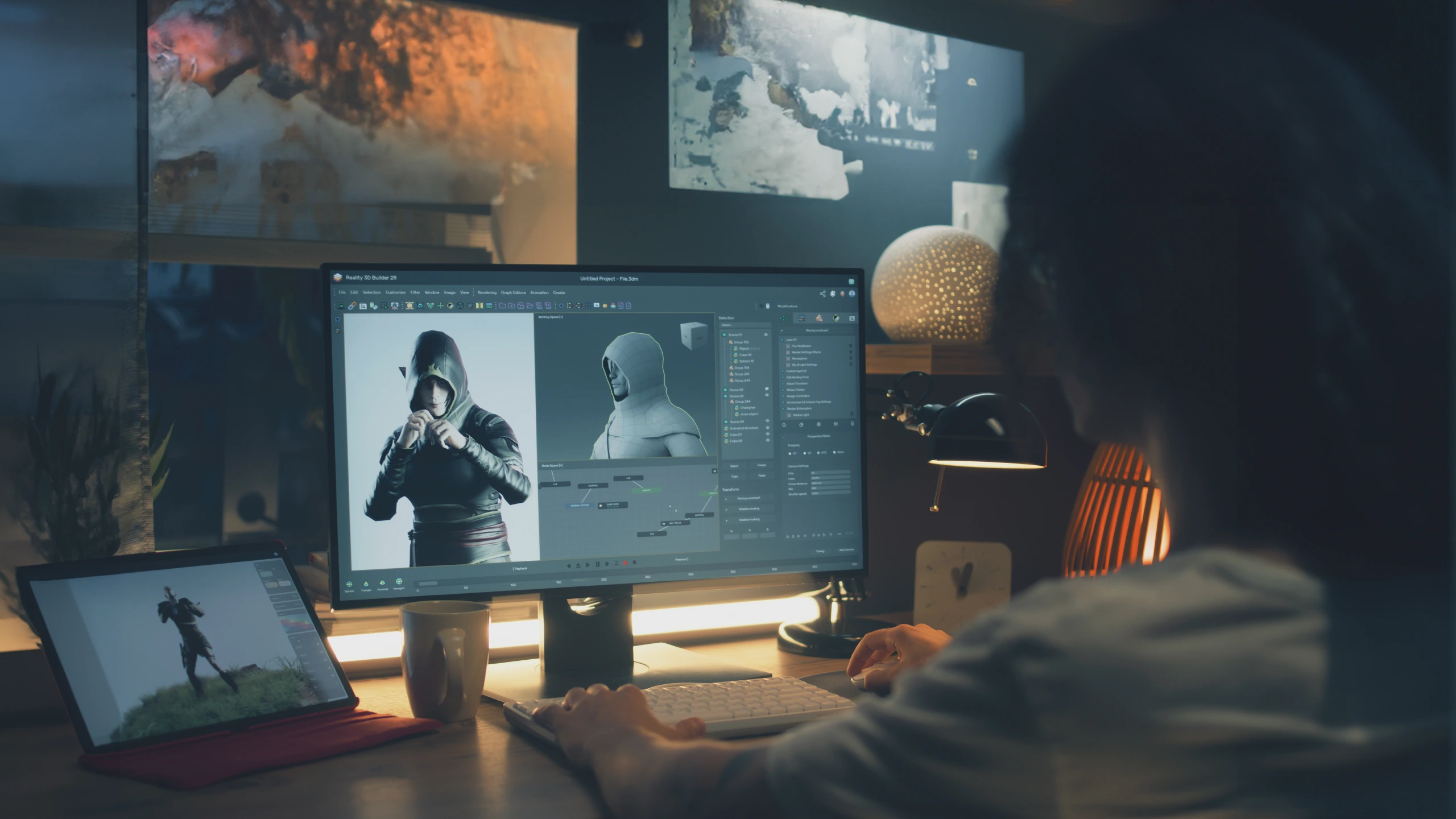 a picture of animation artist design gaming character