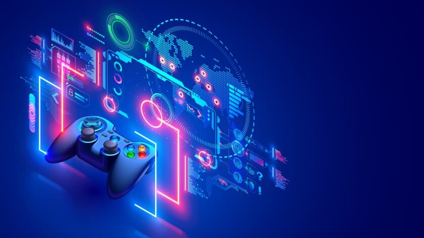 a gaming joystick with some virtualization