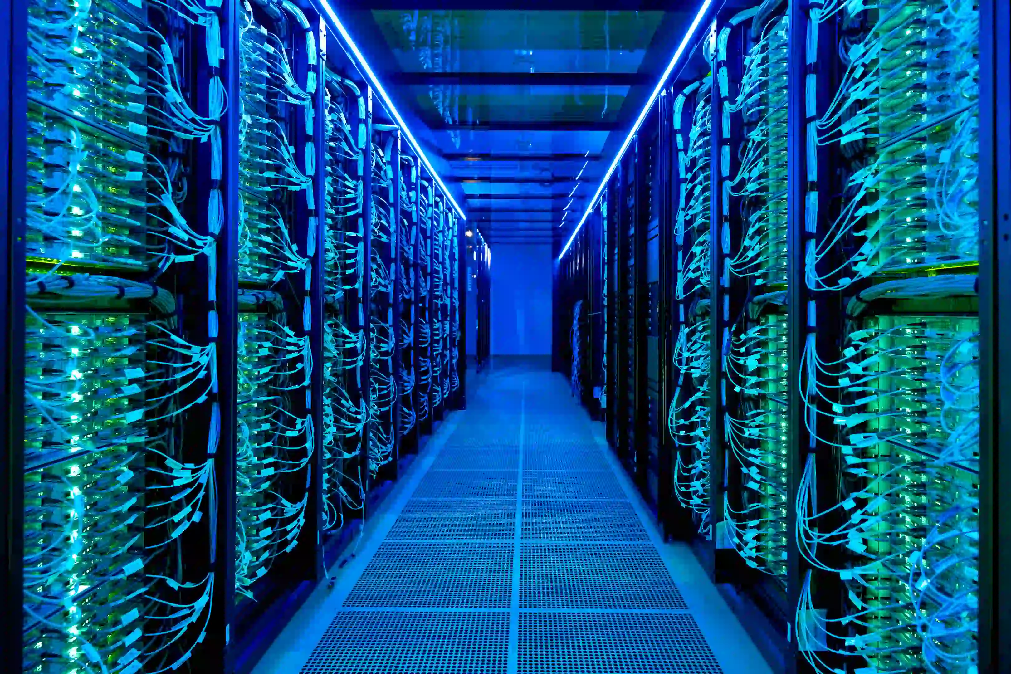a blue colored datacenetr image